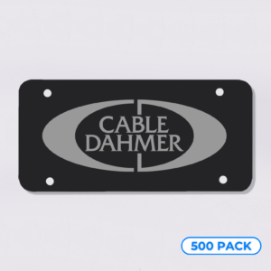 Cable Dahmer License Plate Insert
