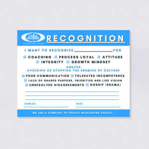Recognition Cards