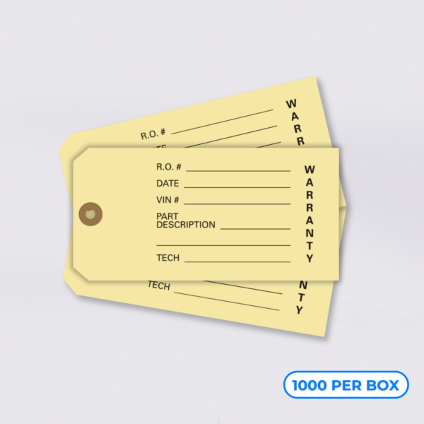 Warranty Parts Tags – The MCM Store