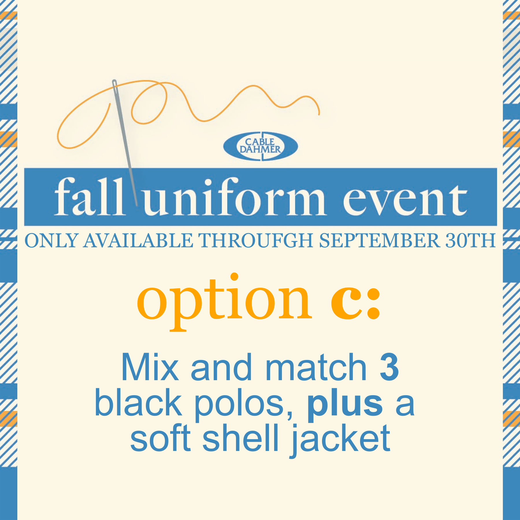 Fall Uniform Order - Option C